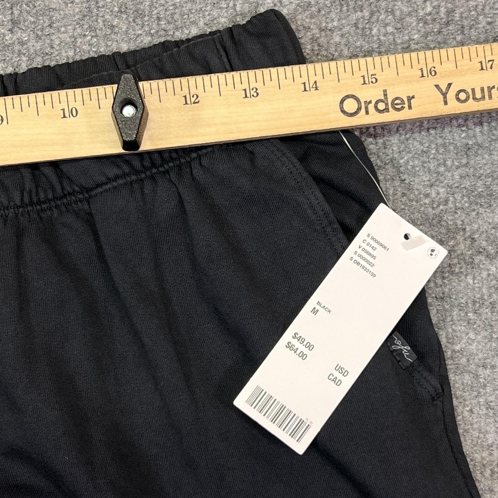 Out From Under Sweatpants Womens M Black Fleece Wide Leg Elastic Waist Pockets - Picture 10 of 12